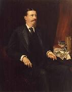 Adolfo Muller-Ury Painting of Governor William Rush Merriam oil painting